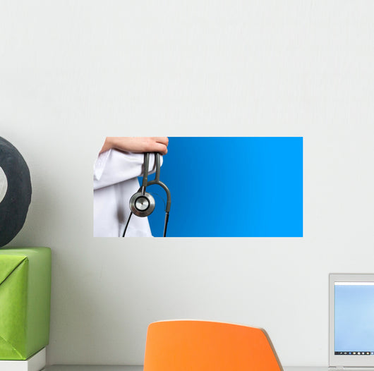 Medical Blue Doctor with Wall Decal