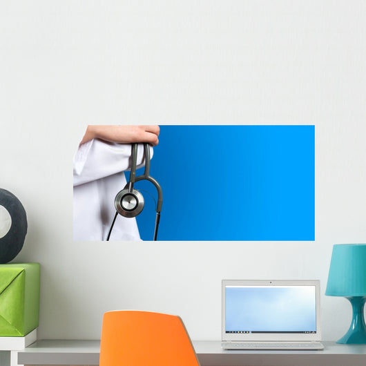 Medical Blue Doctor with Wall Decal