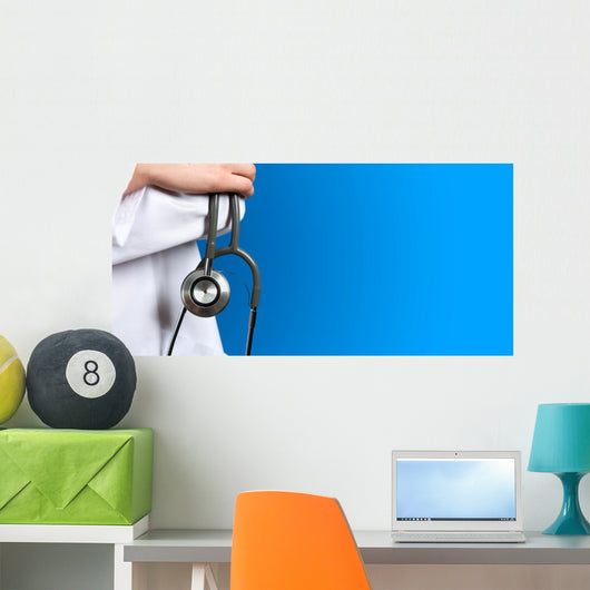 Medical Blue Doctor with Wall Decal