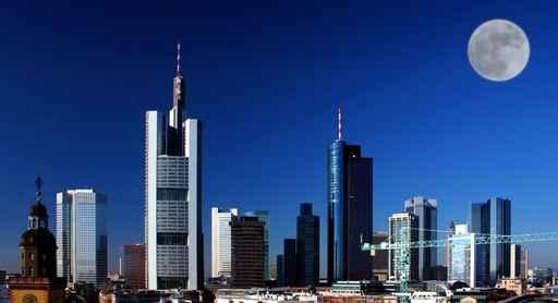 Skyline Am Abend Wall Decal