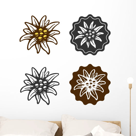 Edelweiss Flower Symbol Alpinism Wall Decal