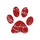 Red Grunge Animal Logo Wall Decal