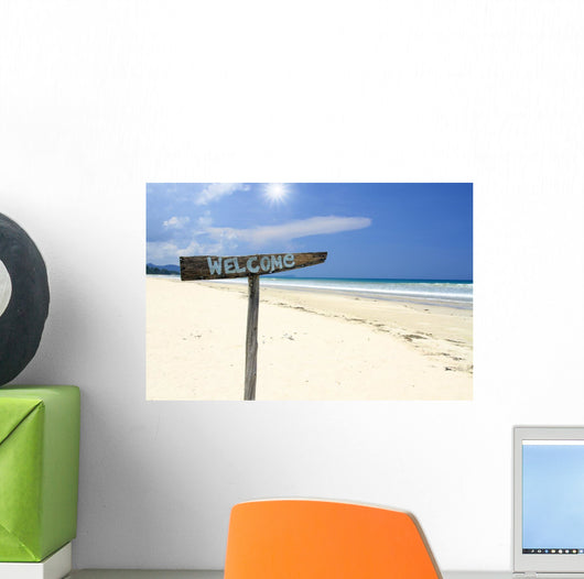 Welcome to Beach Wall Decal