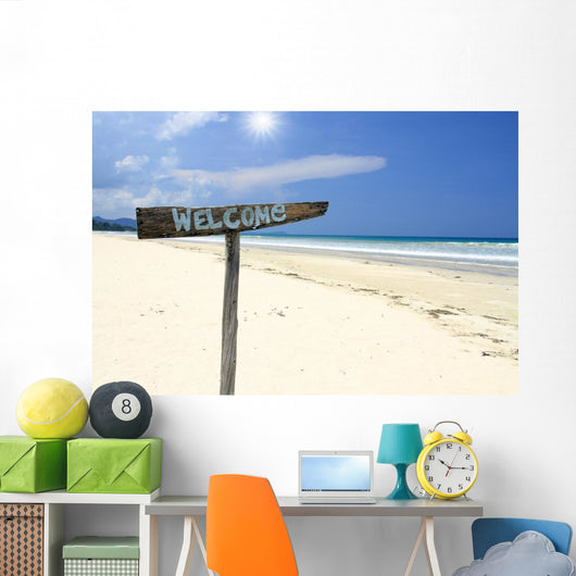 Welcome to Beach Wall Decal