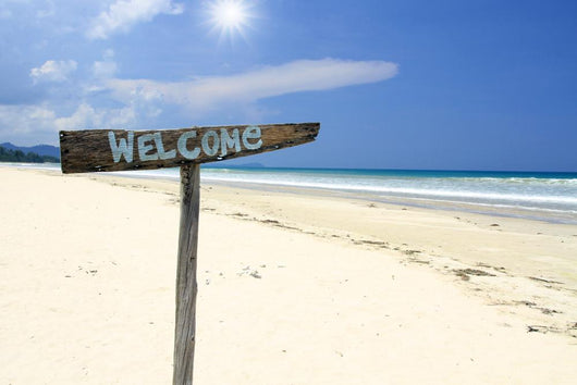 Welcome to Beach Wall Decal