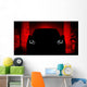 Car Silhouette Headlight Night Wall Decal