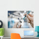 Vaccination Syringe Vial Wall Decal