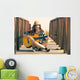 Woman Playing Guitar Beach Wall Decal