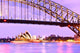 View of Sydney Harbor at twilight Wall Mural