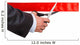 Businessman Suit Cutting Red Wall Decal
