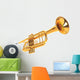 Polished Brass Trumpet Wall Decal
