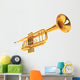 Polished Brass Trumpet Wall Decal