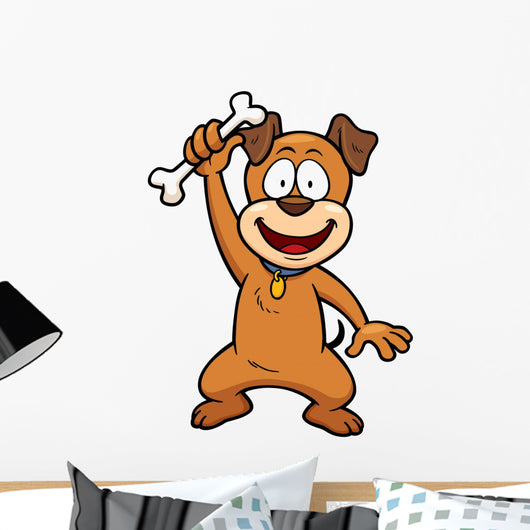 Vector Illustration Cartoon Dog Wall Decal