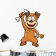 Vector Illustration Cartoon Dog Wall Decal