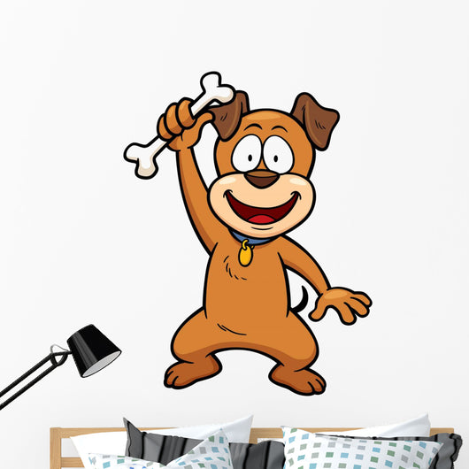 Vector Illustration Cartoon Dog Wall Decal
