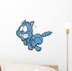Vector Illustration Scared Cartoon Wall Decal