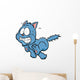 Vector Illustration Scared Cartoon Wall Decal