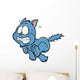 Vector Illustration Scared Cartoon Wall Decal