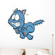 Vector Illustration Scared Cartoon Wall Decal
