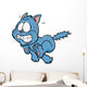 Vector Illustration Scared Cartoon Wall Decal