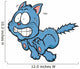 Vector Illustration Scared Cartoon Wall Decal