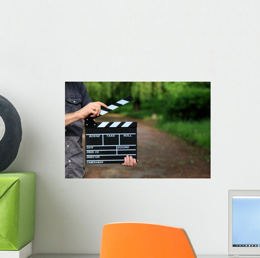 Clapperboard Hand Wall Decal