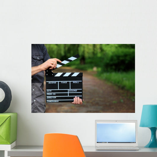 Clapperboard Hand Wall Decal