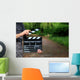 Clapperboard Hand Wall Decal