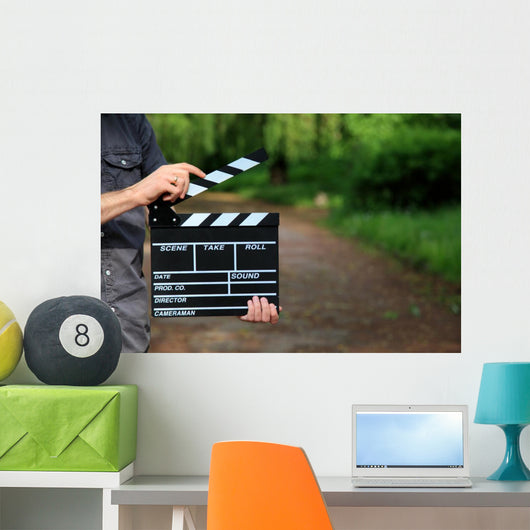 Clapperboard Hand Wall Decal