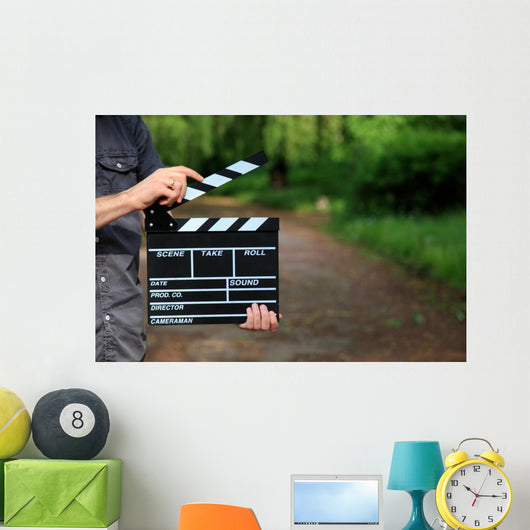 Clapperboard Hand Wall Decal