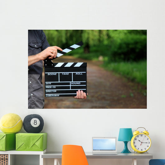 Clapperboard Hand Wall Decal