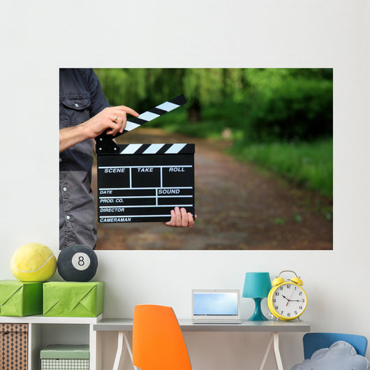Clapperboard Hand Wall Decal