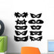 Mardi Gras Masks Wall Decal Sticker Set