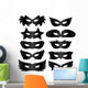 Mardi Gras Masks Wall Decal Sticker Set
