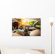 Woman behind Wheel Car Wall Decal