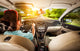 Woman behind Wheel Car Wall Decal