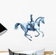 Watercolor Rider and Dressage Wall Decal