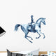 Watercolor Rider and Dressage Wall Decal