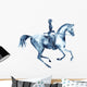 Watercolor Rider and Dressage Wall Decal