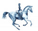 Watercolor Rider and Dressage Wall Decal