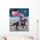 Cowgirl Flag Wall Decal