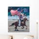 Cowgirl Flag Wall Decal