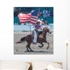 Cowgirl Flag Wall Decal