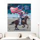 Cowgirl Flag Wall Decal