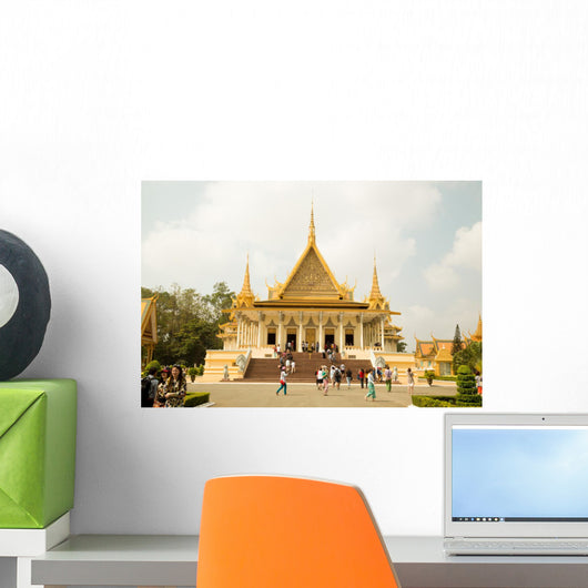 Cambodia Royal Palace Moonlight Wall Decal