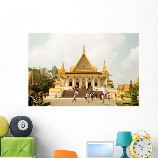 Cambodia Royal Palace Moonlight Wall Decal