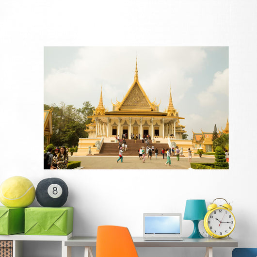 Cambodia Royal Palace Moonlight Wall Decal