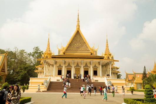 Cambodia Royal Palace Moonlight Wall Decal