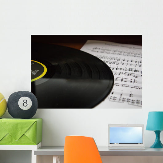 Vinyl Sheet Music Wall Decal