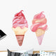 Ice cream watercolor illustration 